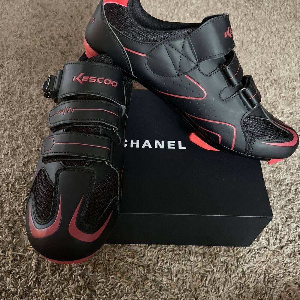 KESCOO Bike Cycling Shoes Unisex Shoes Size 47, US 13 Pelaton Compatible New